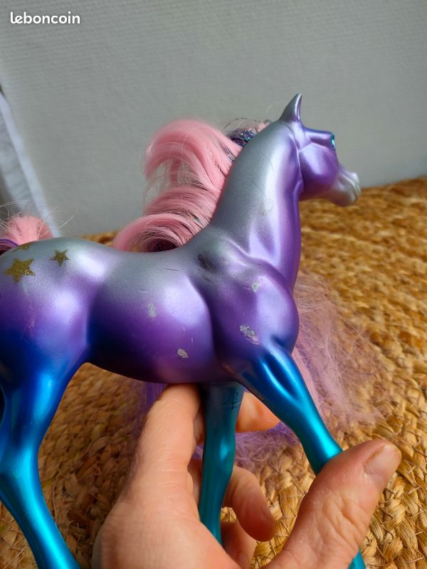 Pouliche Fashion Star Fillies Kenner – 19 Cm, Mauve, Avec Selle, Licol Et Peigne (1990)