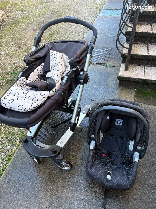 Poussette avec landau et cosy isofix (image 1)