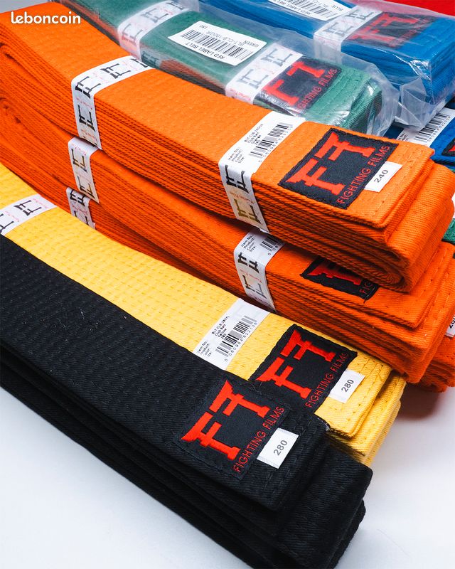 Lot de ceintures Fighting Films approuvées IJF Sport Plein air