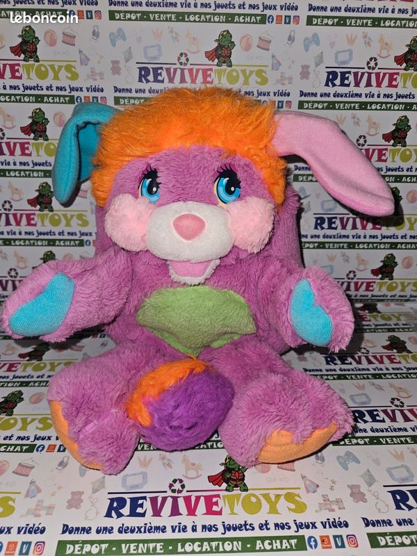 Peluche Popples Pancake – Delplay – Vintage – Fabrication Française