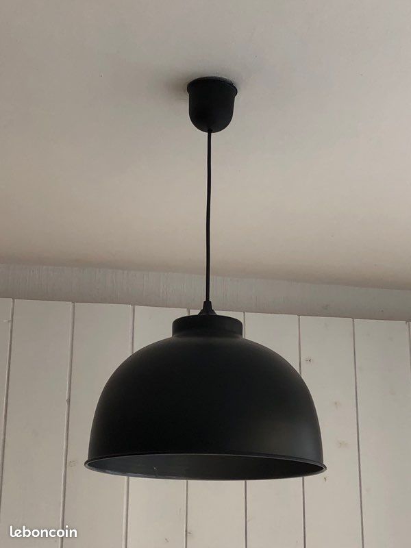 Suspension dome métal noir mat COREP Little Dock D.31 cm (image 3)