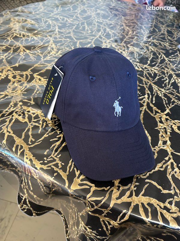 Casquette Ralph Lauren bleu marine neuve avec étiquette - Taille unique (image 1)
