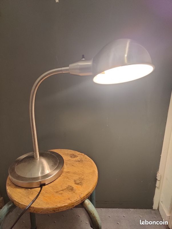 Lampe Ikea Format A0103 Chromée vintage année 1980 (image 4)