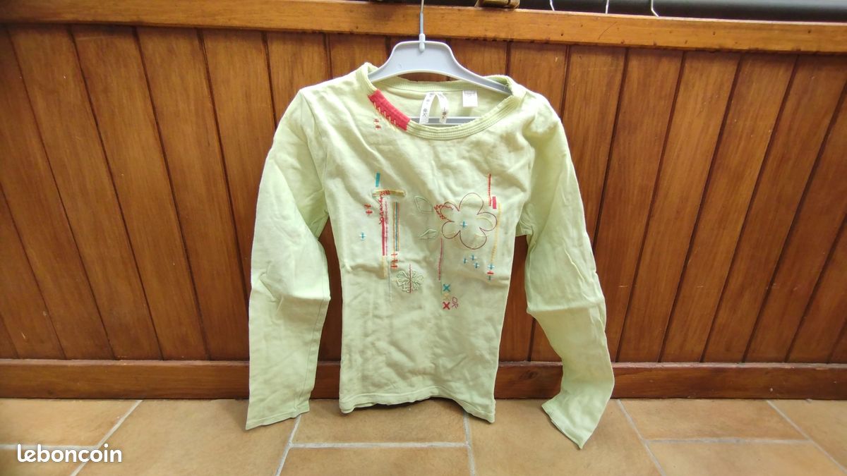 Lots 3 tee-shirt manche longue vêtement fille (image 6)