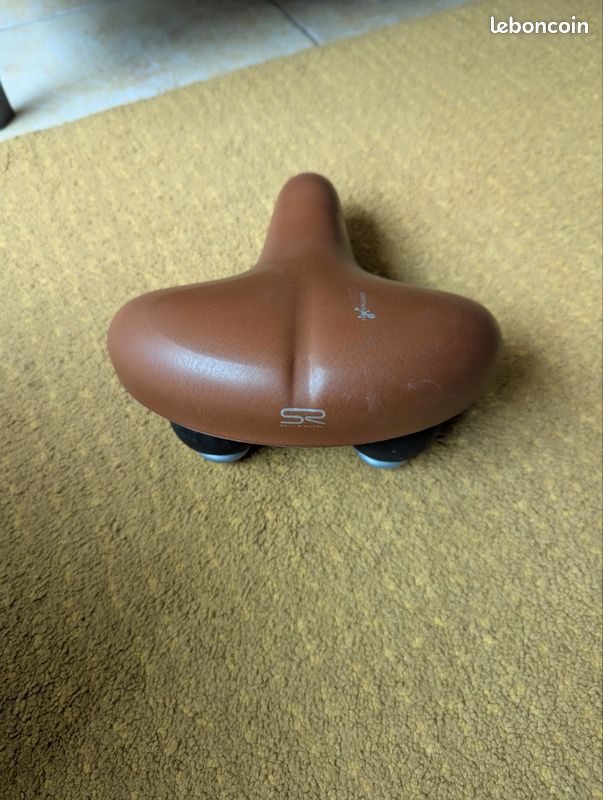 Selle Vélo Vintage Selle Royal En Cuir Marron, Pour Vélo De Course, état D'occasion