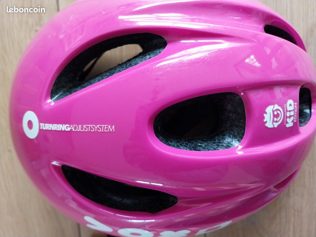 Casque de vélo rose Decathlon B.Twin fille 52-56 cm (image 7)