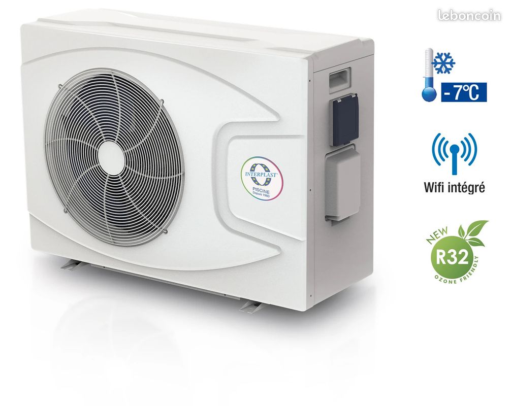 Pompe à chaleur Piscine Full inverter 9.5 KW avec Wifi intégré (image 1)