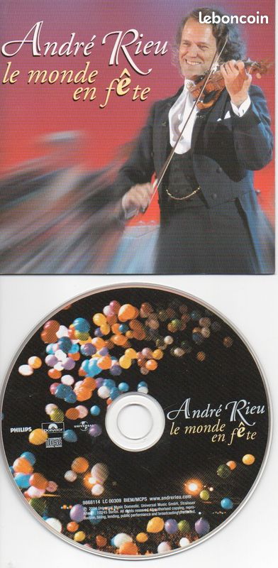CD André Rieu " Le Monde en Fête " (image 1)