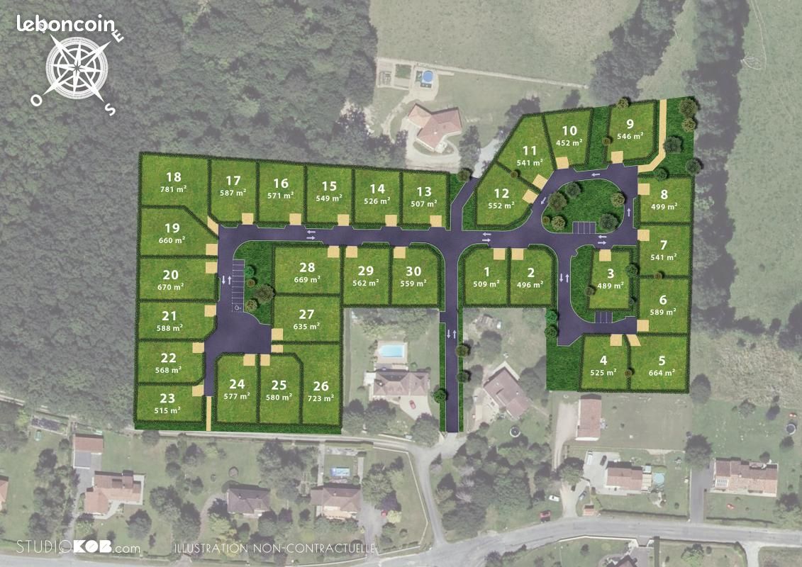 Terrain 496 m² Feytiat · 55 900 €