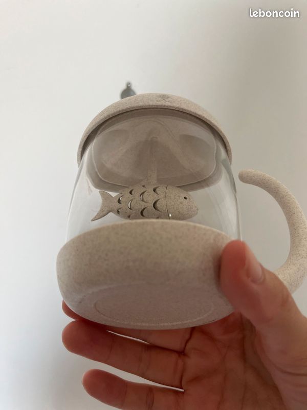 Tasse thé chat et poisson (image 2)