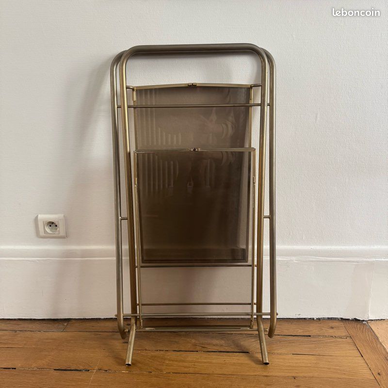 Chariot De Thé Vintage DINETT – Desserte Dépliable Braun, Années 70, Allemagne