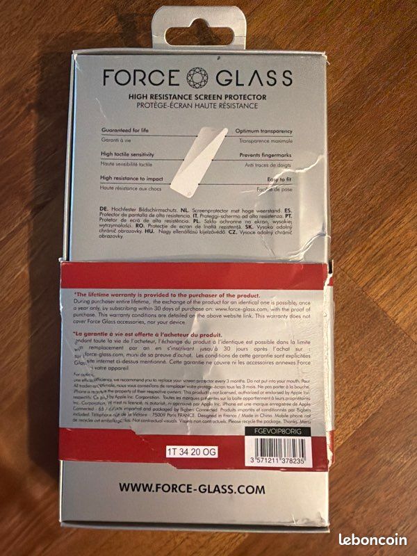 Protège écran Force Glass iPhone 11 Pro/ Xs / X (image 2)