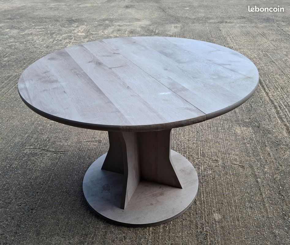 Table a manger ronde extensible (image 1)