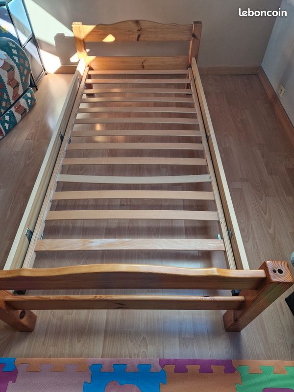 Lit en pin et matelas 1 personne (image 5)