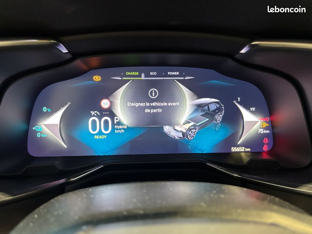 DS DS 7 E-TENSE 225ch Bastille - Origine France / CarPlay / Suivi complet / Caméra 360° / Hayon électrique et main libre / Keyless Go / Gris Laqué / Pack Drive Assist (image 11)