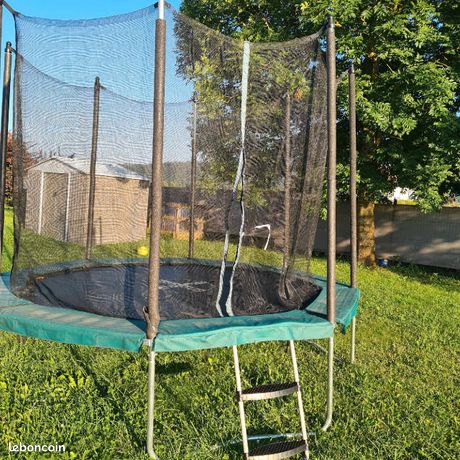 TRAMPOLINE OCTOGONAL 300 AVEC FILET DE PROTECTION