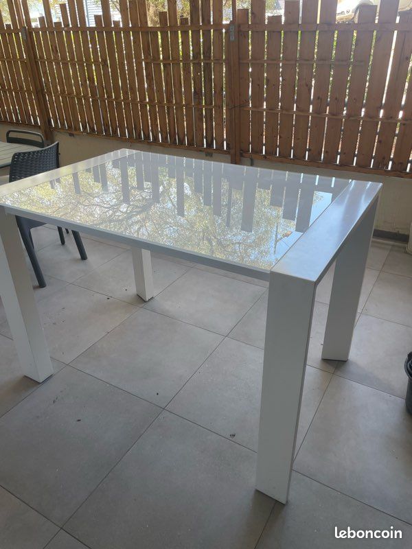 Table haute blanche Xoon (image 4)