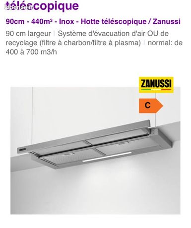 HOTTE ZANUSSI ZFP419X 90 CM