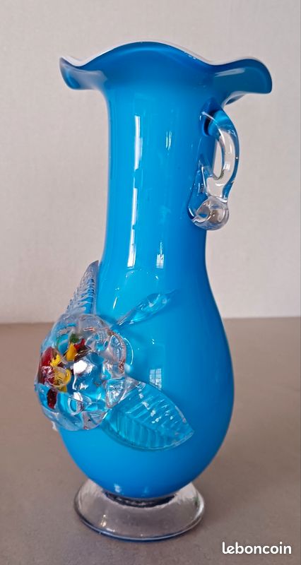 Vase murano en verre soufflé - France