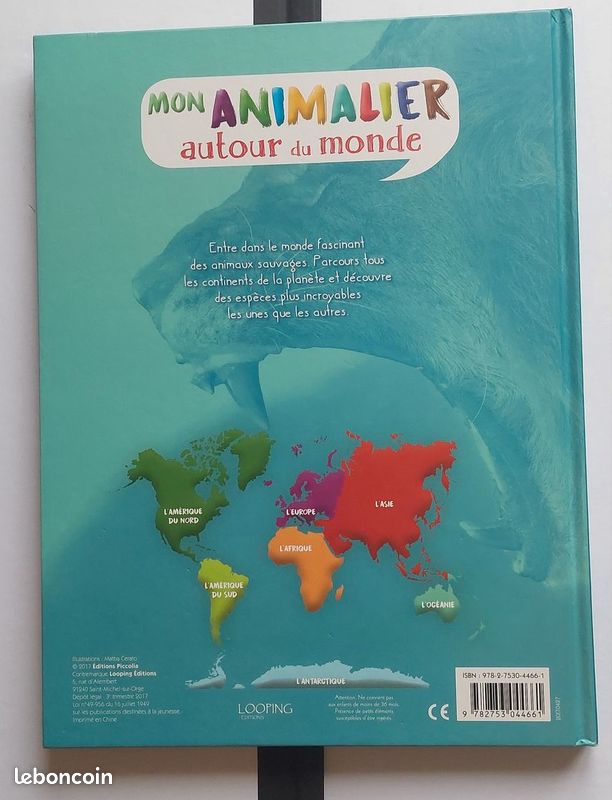 Livre mon animalier autour du monde (image 2)