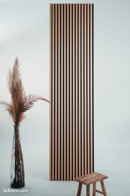 ✅ Claustra bois - Panneau acoustique bois - Tasseau bois - Plaque PVC - Panneau PVC ✅ (image 2)