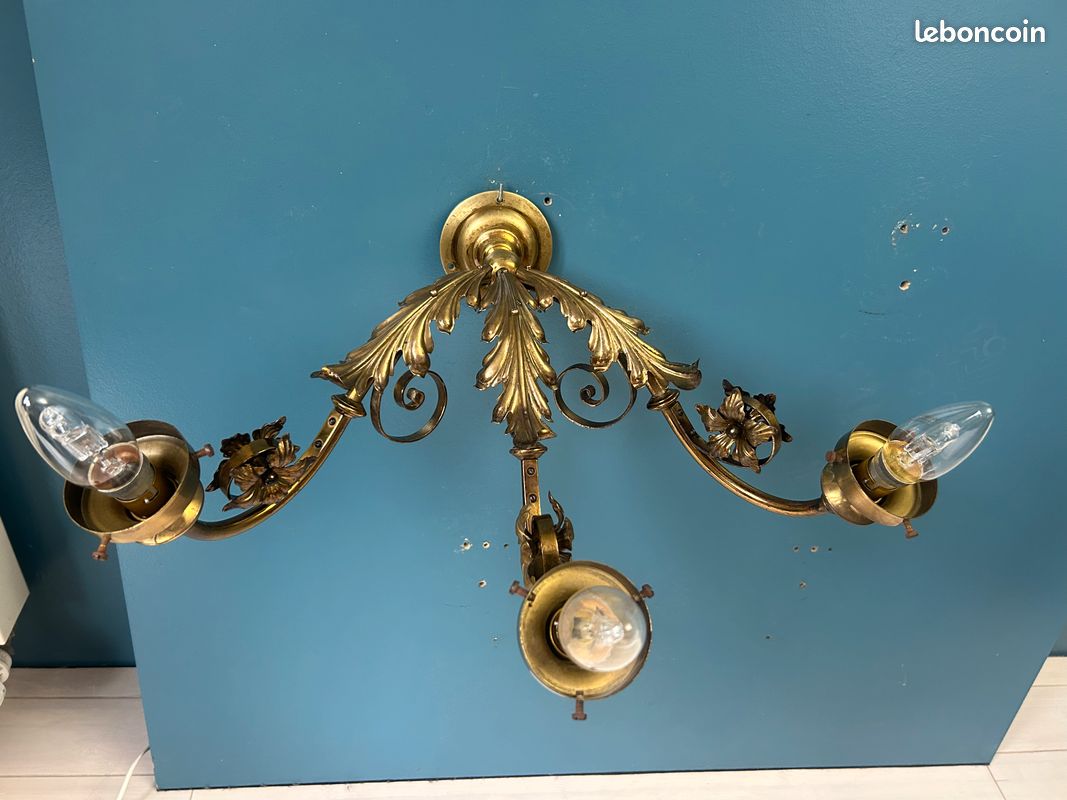 1 Applique Art Nouveau - Verres diamant intacts (image 11)