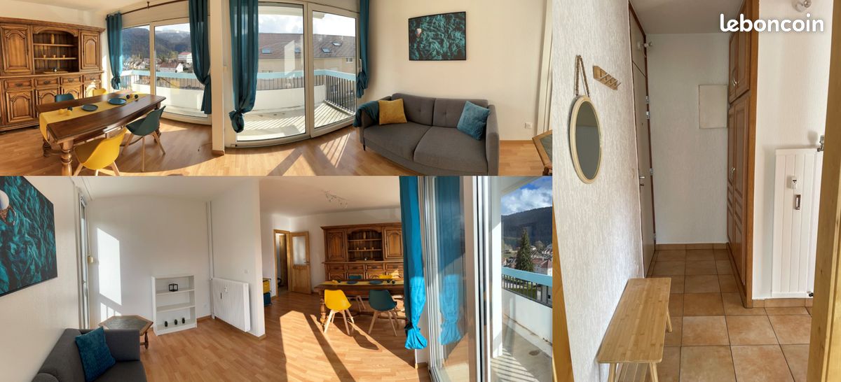 Appartement 3 pièces 70 m² · à Villers-le-Lac · 70 m² · 1 100 €/mois