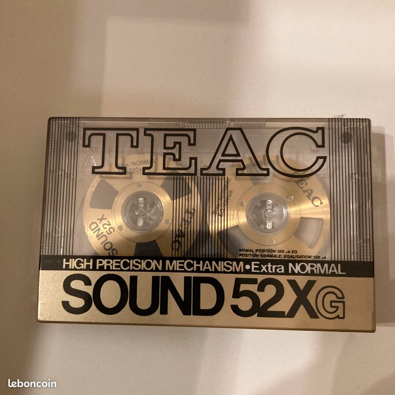 METAL TAPE CASSETTE Audio TEAC Extra Normal Sound 52G Scellée Sealed Unopened EUR 200,00 - FR