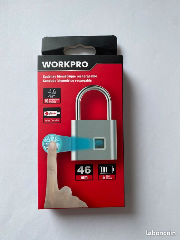 Cadenas biométrique rechargeable (image 1)