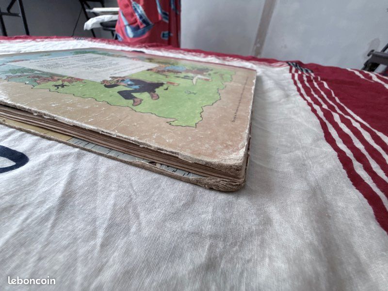 Tintin - L'Île Noire (Édition Casterman 1957 - Ancienne couverture - Dos B22) (image 20)