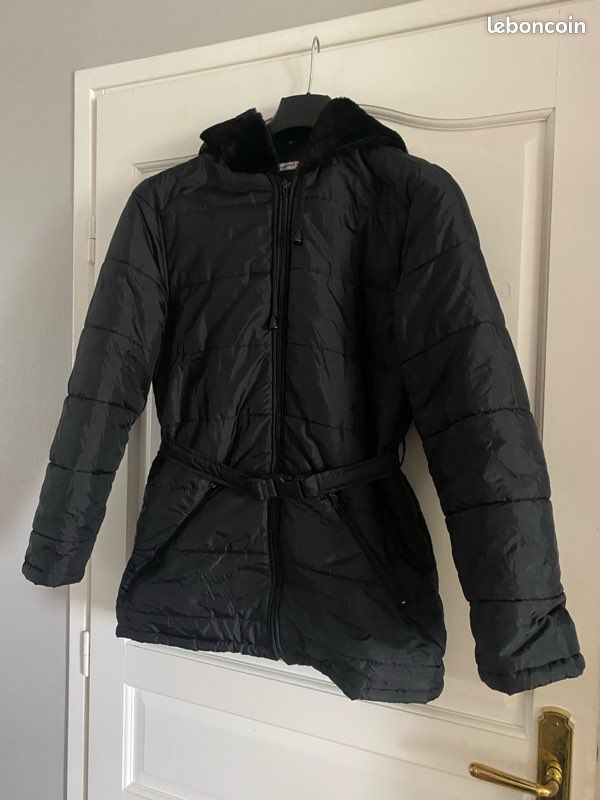 Doudoune Sinequanone Taille S Noir (Polyester, Occasion Très Bon état)
