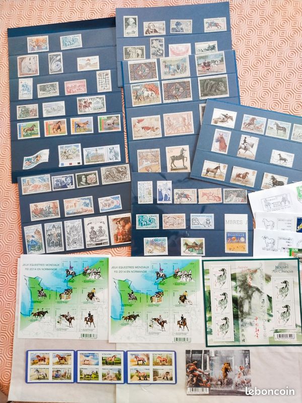 Lot De 200 Timbres Prophila – Motifs Chevaux Et équitation, Variés, Pour Collectionneurs, Qualité Garantie