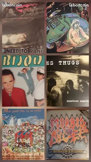 Vend divers vinyle 33t cassette audio k7 VHS video punk français HARD ROCK HEAVY MÉTAL (image 2)