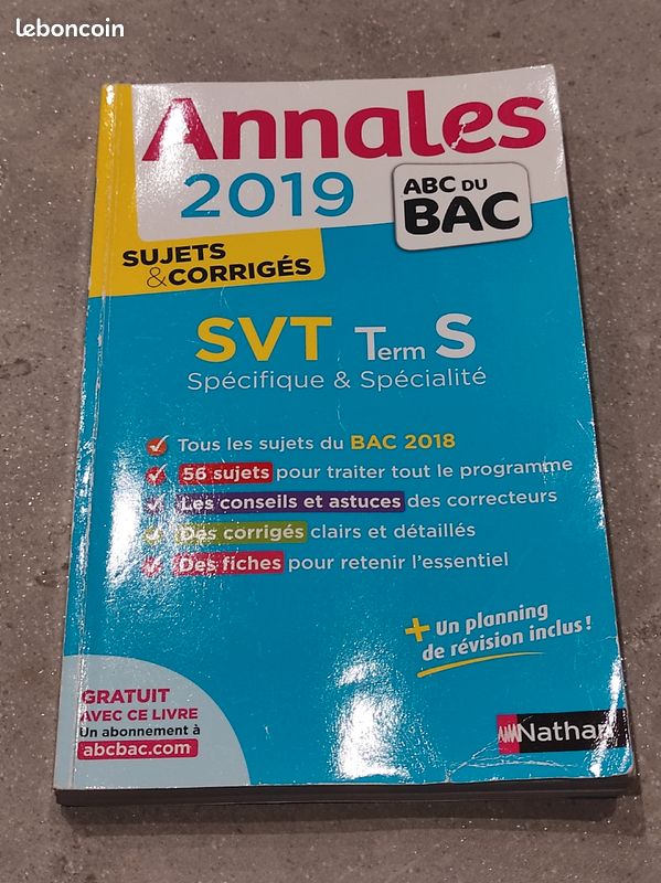 Annales bac svt Nathan (image 1)