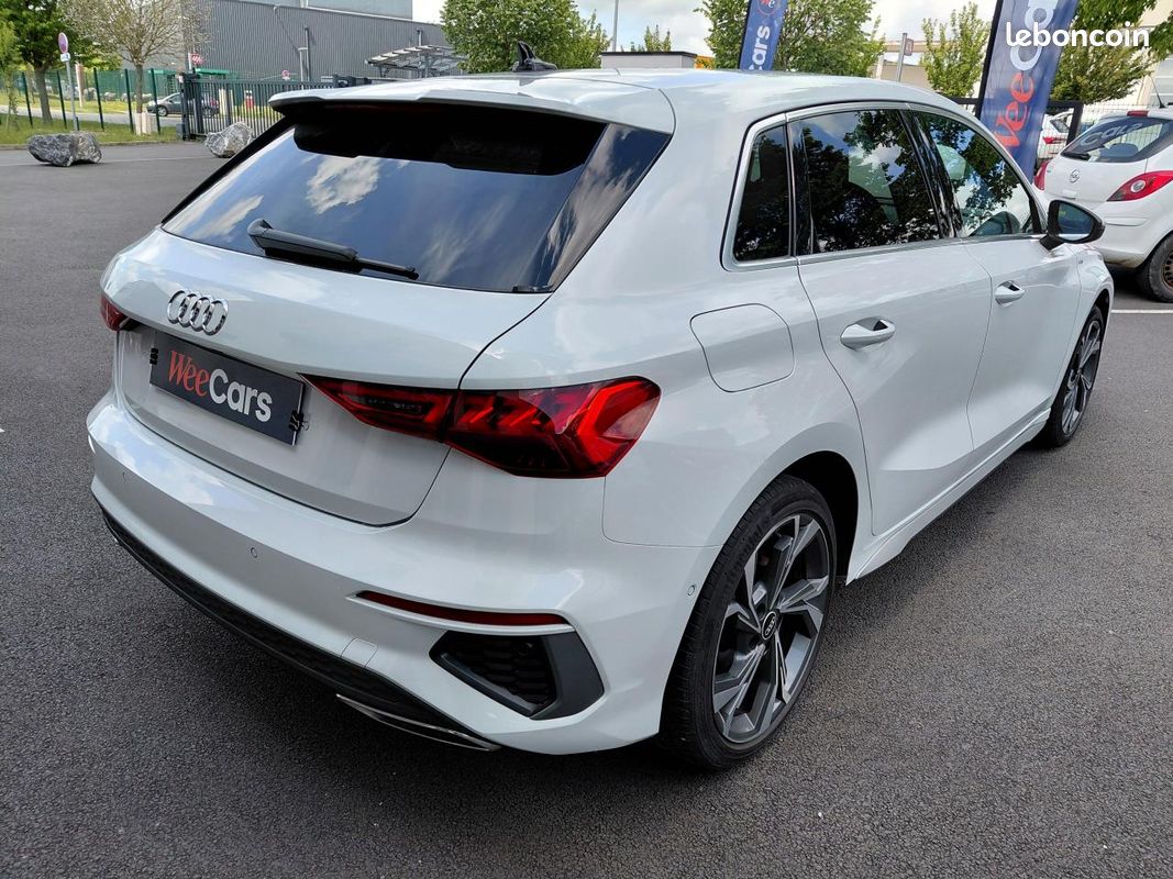 AUDI A3 SPORTBACK 1.4 40 TFSIE 204H 150 PHEV HYBRID 25.7KWH S-LINE S-TRONIC BVA / Toit Panoramique / Garanti (image 5)