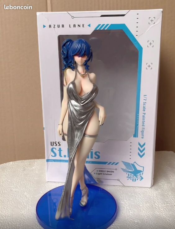 Figurine Azur Lane - Uss St. Louis - Statue PVC De Collection 26 Cm - Cadeau Fan De Jeu Figurine Azur Lane - Uss St. Louis - Statue PVC De Collection 26 Cm - Cadeau Fan De Jeu