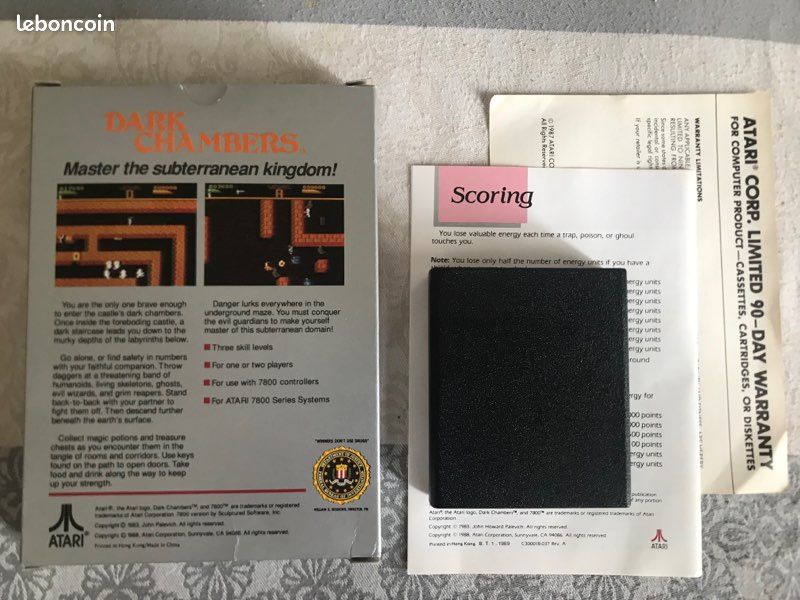 RARE JEU ATARI XE - Dark Chambers EUR 100,00 - FR