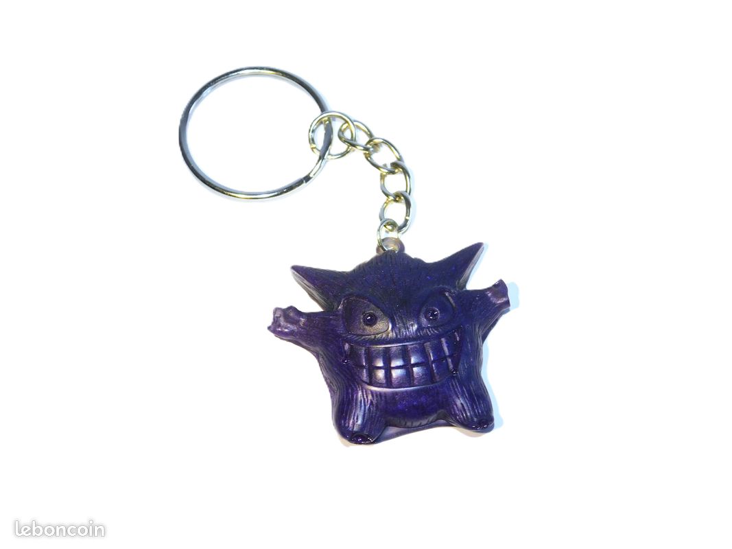 Porte clé Éctoplasma Pokémon violet en résine (image 1)