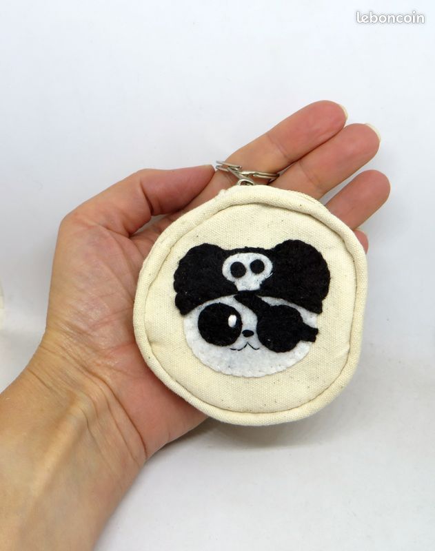 Porte monnaie pour enfant panda pirate (image 4)