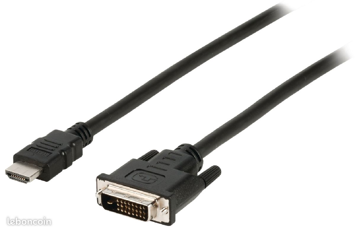 Câble HDMI vers DVI - 1,8m noir (image 1)