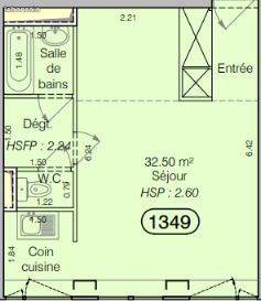 Appartement 1 pièce 32 m² (image 13)