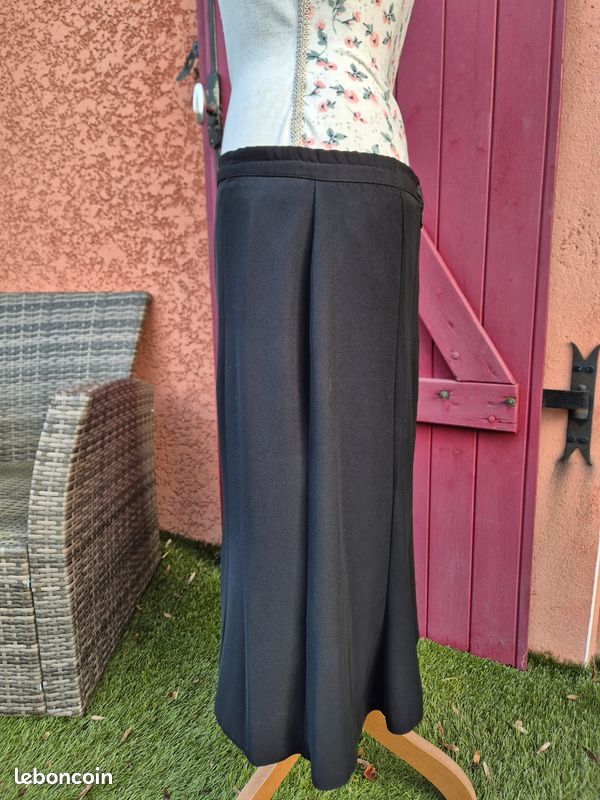Jupe Longue En Soie Et Viscose Doublée – Taille Unique