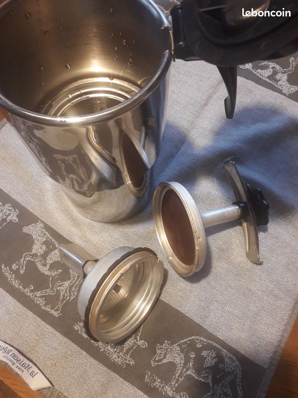 ANCIENNE CAFETIÈRE ITALIENNE alu pur SEB 9 dl vintage EUR 40,00