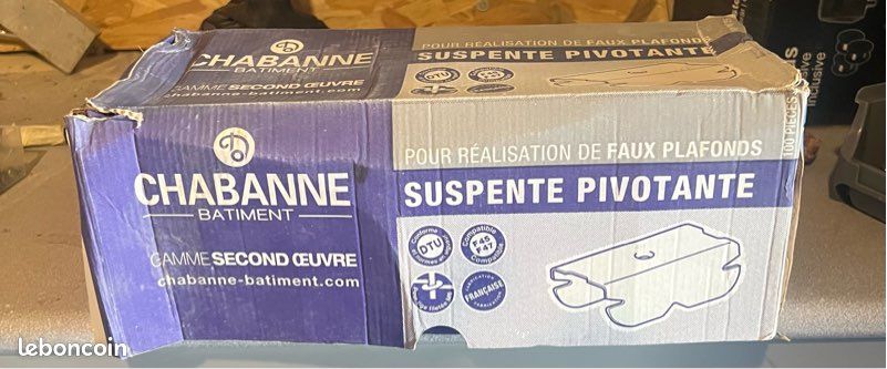 Boîte de 100 suspentes pivotantes Chabanne Bâtiment – Neuve (image 1)