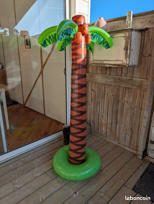 Relaxdays Lot De 2 Palmiers Gonflables 80 Cm - Déco Tropicale Piscine, Plage Et Fête