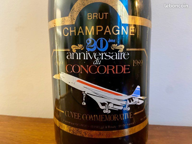 Magnum de champagne de collection cuvée commémorative concorde 1989 (image 6)