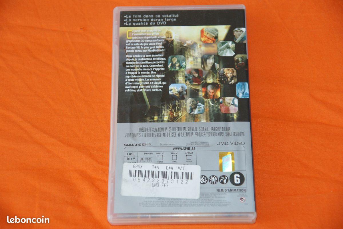 FINAL FANTASY VII advent children FILM UMD psp (image 2)