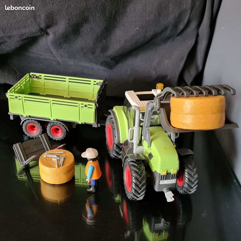 PLAYMOBIL 5121- Grand tracteur avec remorque (image 3)