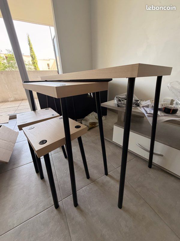 Kit tables et tabourets bois IKEA (image 2)
