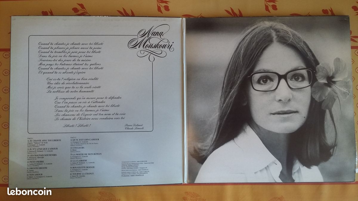 Vend Vinyl 33t NANA MOUSKOURI (image 3)